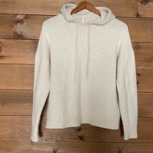 ARITZIA The Group by Babaton tan ivory Morrison Hoodie alpaca wool